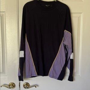 Osos Design Black and Purple Men's Shirt - MEDIUM